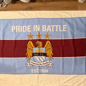 Manchester City FC Pride in Battle 3x5 foot Flag